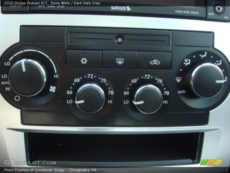 Stone White / Dark Slate Gray 2010 Dodge Charger R/T