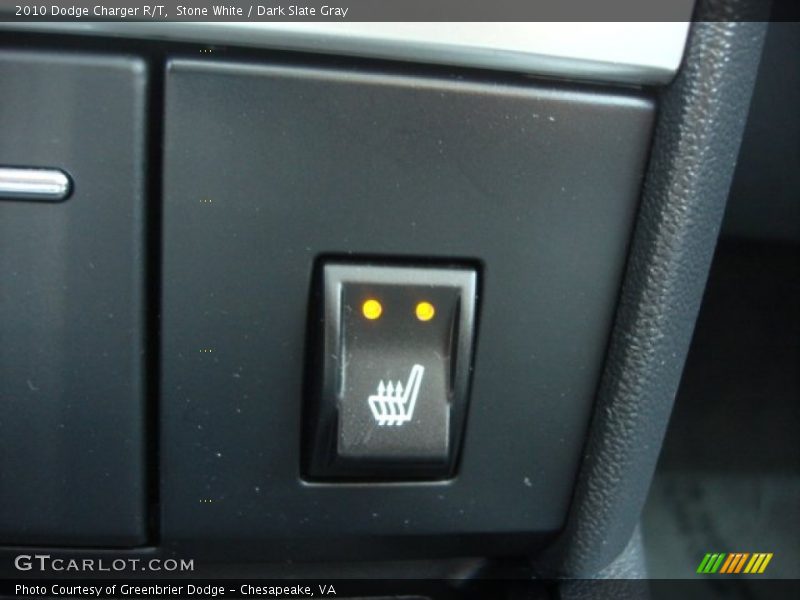 Stone White / Dark Slate Gray 2010 Dodge Charger R/T