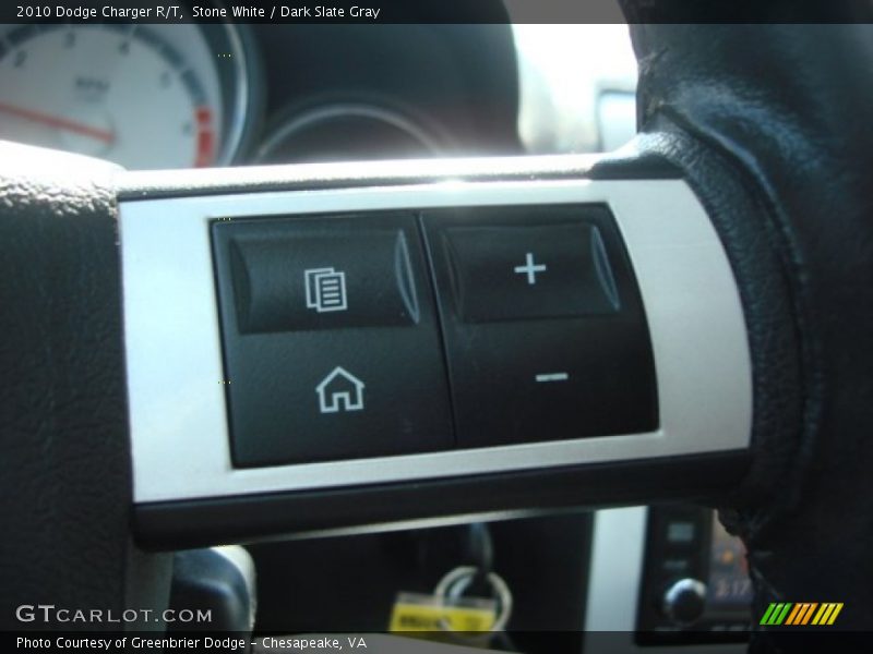 Stone White / Dark Slate Gray 2010 Dodge Charger R/T