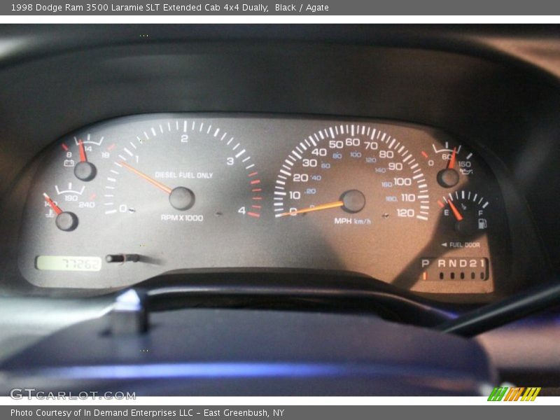 Black / Agate 1998 Dodge Ram 3500 Laramie SLT Extended Cab 4x4 Dually