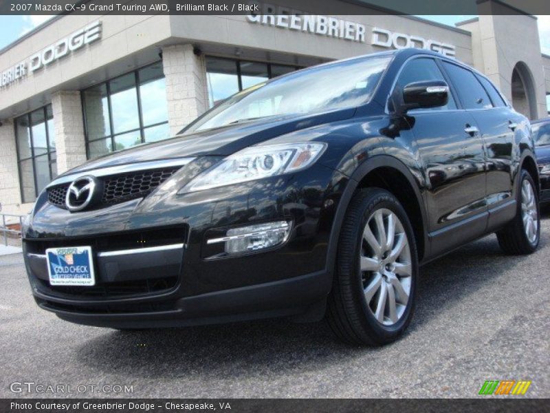 Brilliant Black / Black 2007 Mazda CX-9 Grand Touring AWD