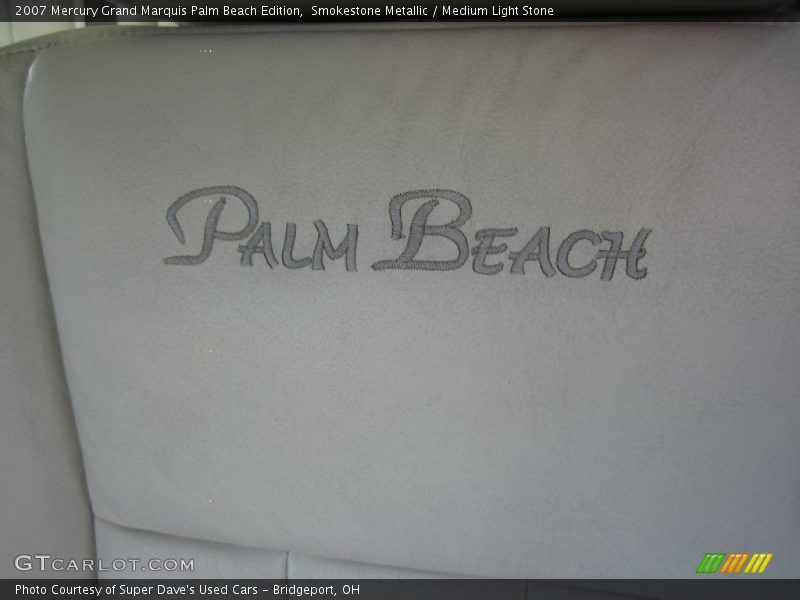 Smokestone Metallic / Medium Light Stone 2007 Mercury Grand Marquis Palm Beach Edition