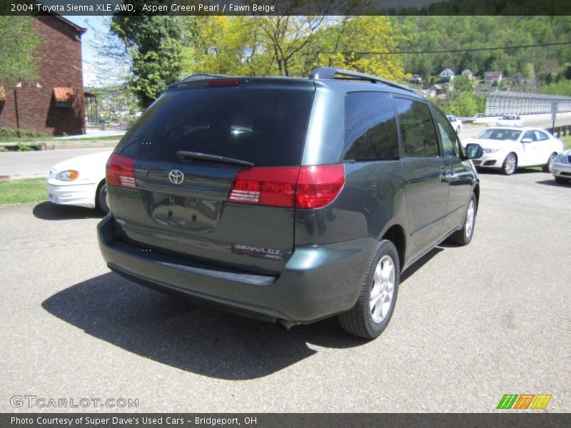 Aspen Green Pearl / Fawn Beige 2004 Toyota Sienna XLE AWD