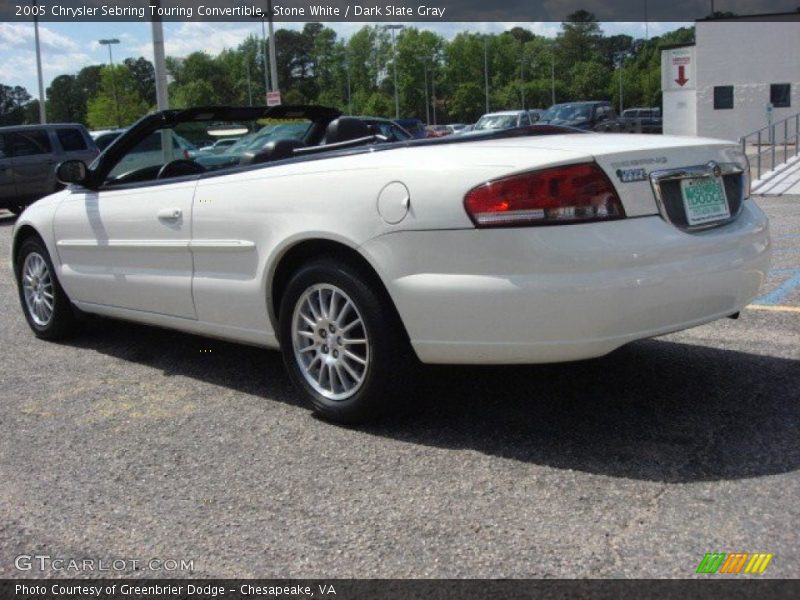 Stone White / Dark Slate Gray 2005 Chrysler Sebring Touring Convertible
