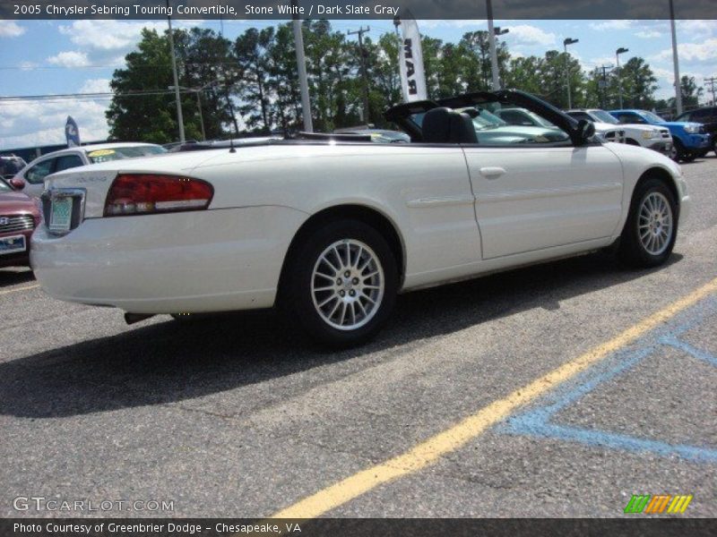 Stone White / Dark Slate Gray 2005 Chrysler Sebring Touring Convertible