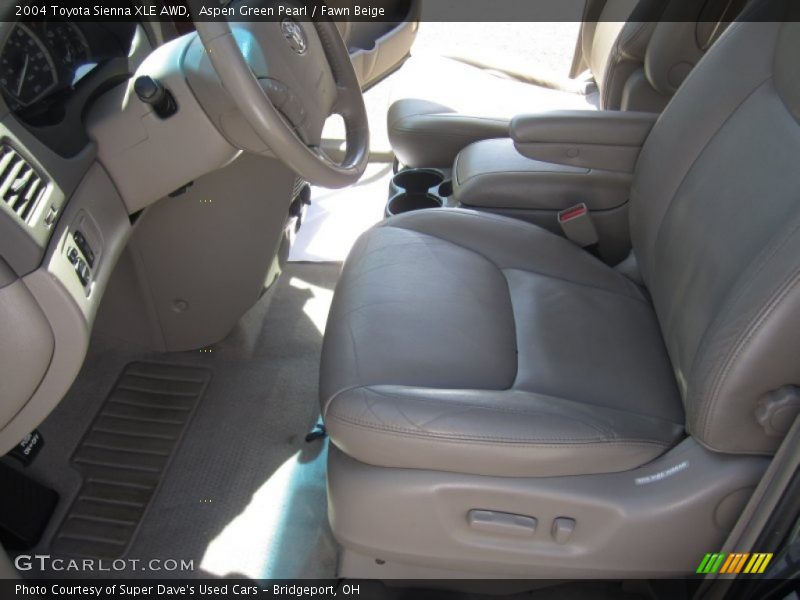 Aspen Green Pearl / Fawn Beige 2004 Toyota Sienna XLE AWD
