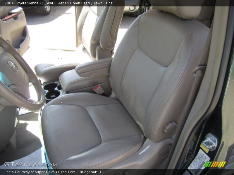 Aspen Green Pearl / Fawn Beige 2004 Toyota Sienna XLE AWD