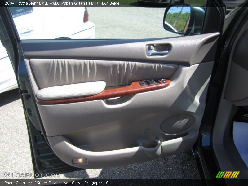 Aspen Green Pearl / Fawn Beige 2004 Toyota Sienna XLE AWD