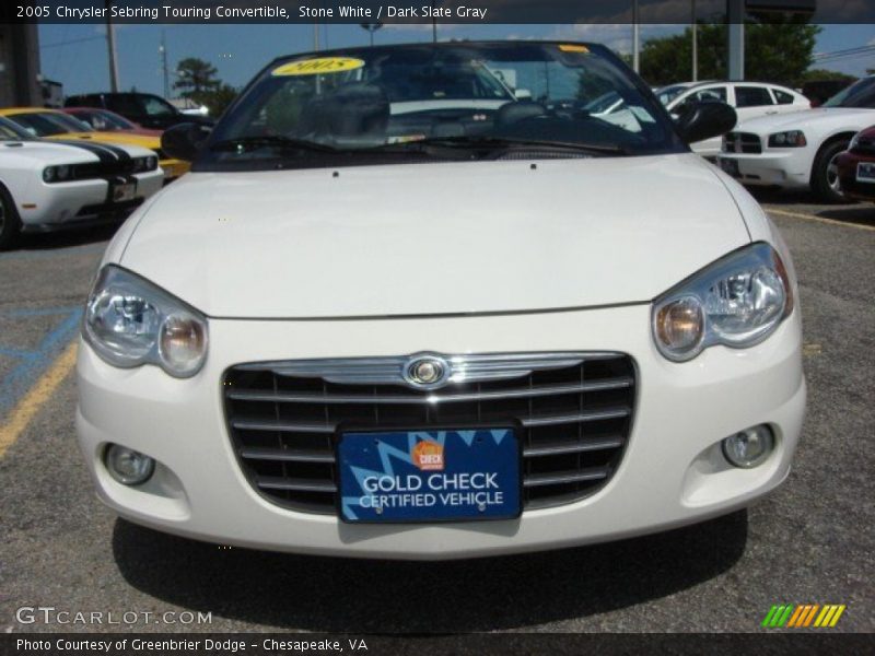 Stone White / Dark Slate Gray 2005 Chrysler Sebring Touring Convertible