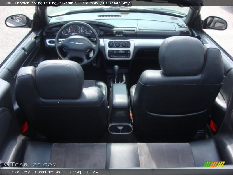 Stone White / Dark Slate Gray 2005 Chrysler Sebring Touring Convertible