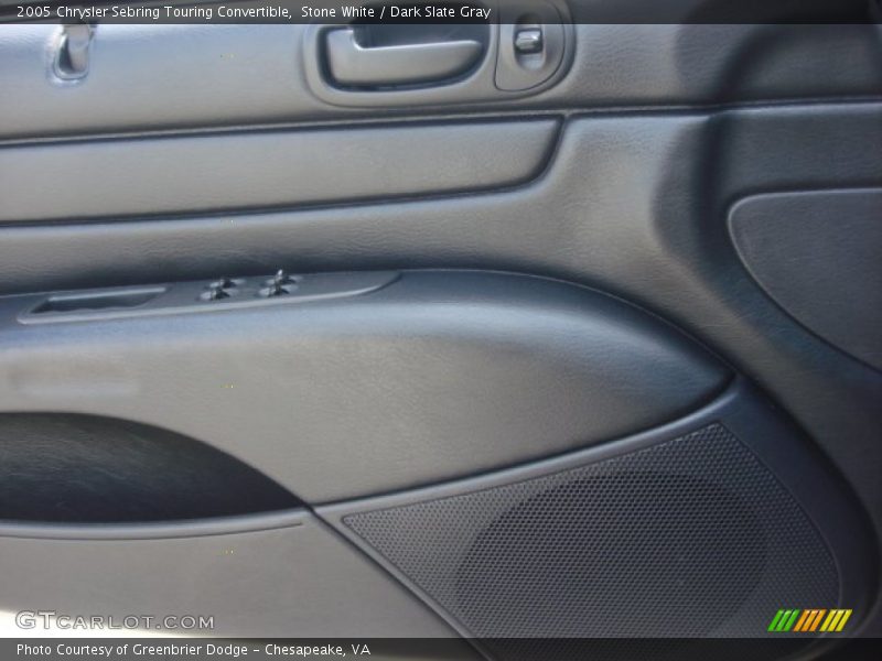 Stone White / Dark Slate Gray 2005 Chrysler Sebring Touring Convertible