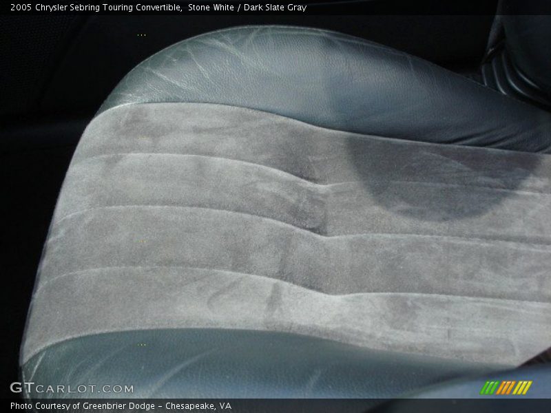 Stone White / Dark Slate Gray 2005 Chrysler Sebring Touring Convertible