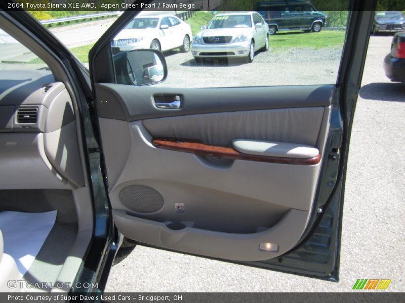 Aspen Green Pearl / Fawn Beige 2004 Toyota Sienna XLE AWD