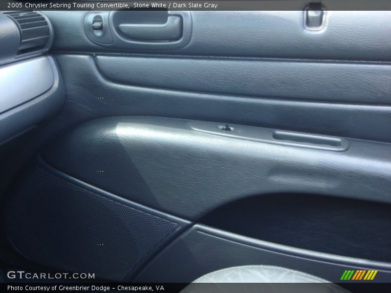 Stone White / Dark Slate Gray 2005 Chrysler Sebring Touring Convertible