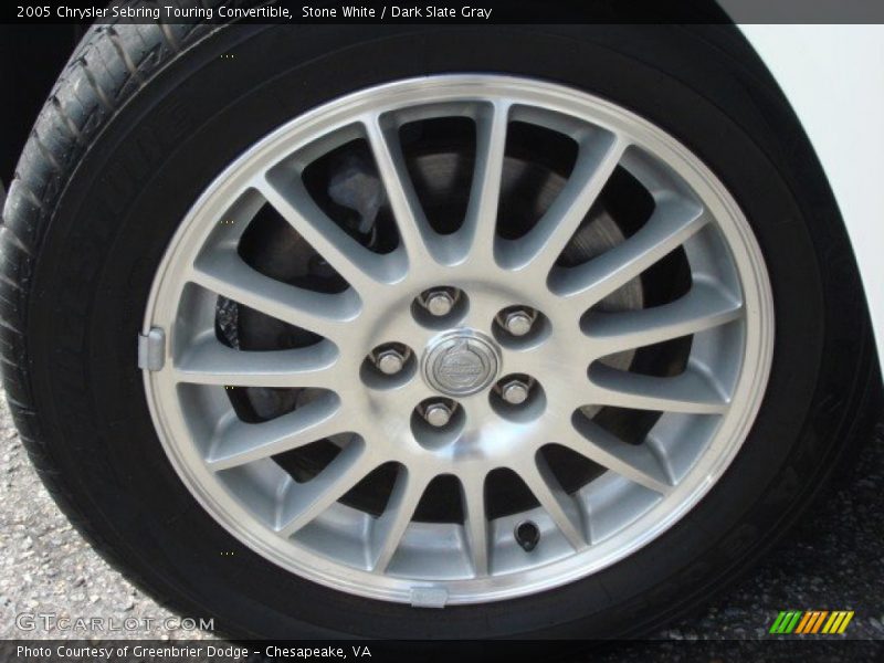 Stone White / Dark Slate Gray 2005 Chrysler Sebring Touring Convertible