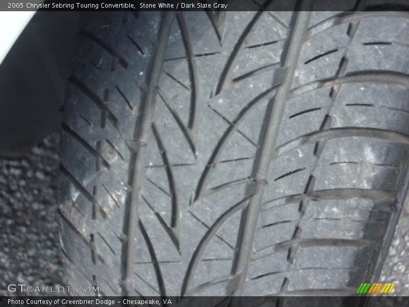 Stone White / Dark Slate Gray 2005 Chrysler Sebring Touring Convertible