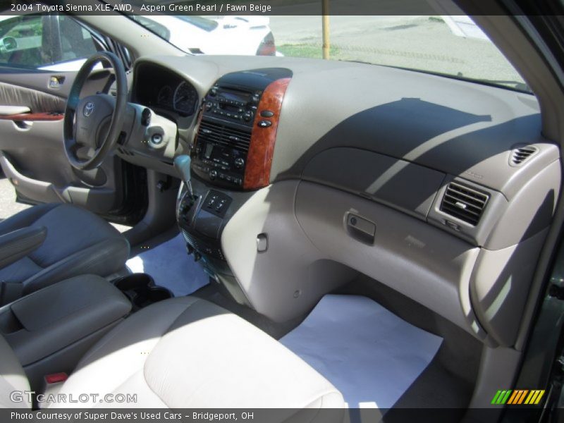 Aspen Green Pearl / Fawn Beige 2004 Toyota Sienna XLE AWD