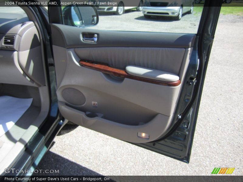 Aspen Green Pearl / Fawn Beige 2004 Toyota Sienna XLE AWD