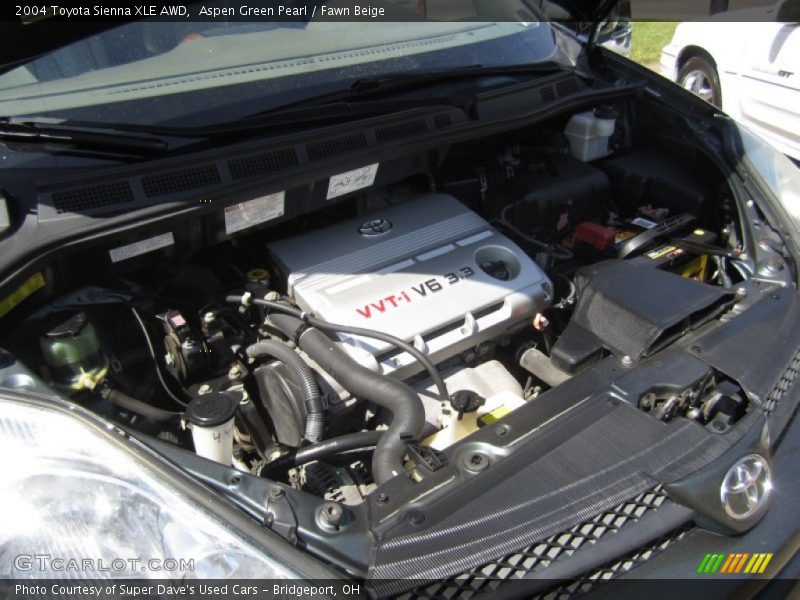 Aspen Green Pearl / Fawn Beige 2004 Toyota Sienna XLE AWD