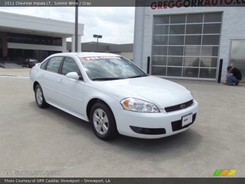 Summit White / Gray 2011 Chevrolet Impala LT