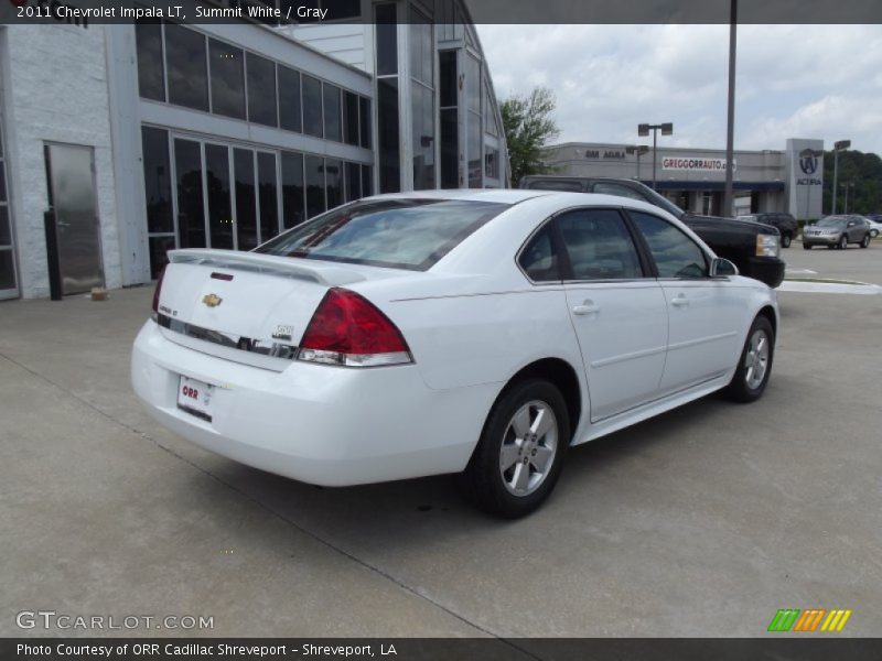 Summit White / Gray 2011 Chevrolet Impala LT