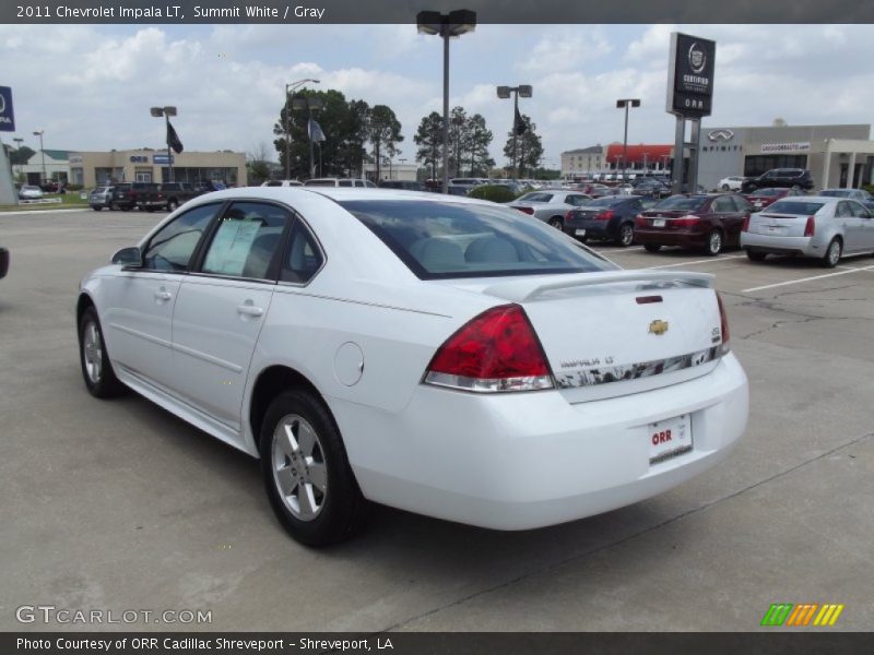 Summit White / Gray 2011 Chevrolet Impala LT