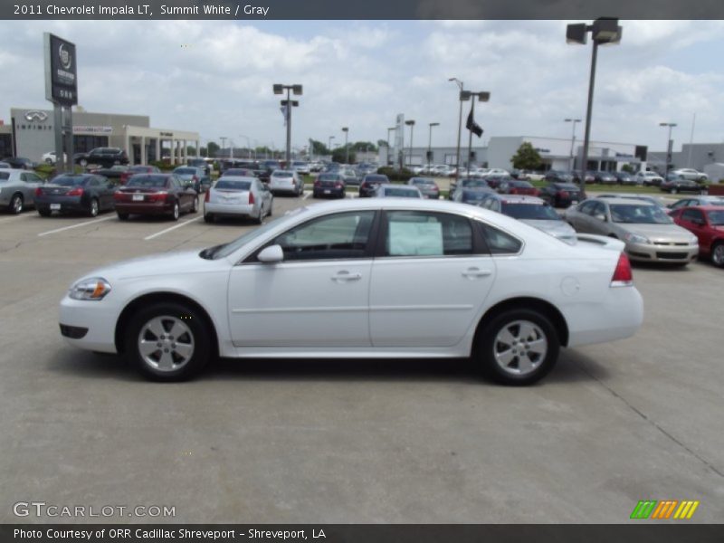 Summit White / Gray 2011 Chevrolet Impala LT