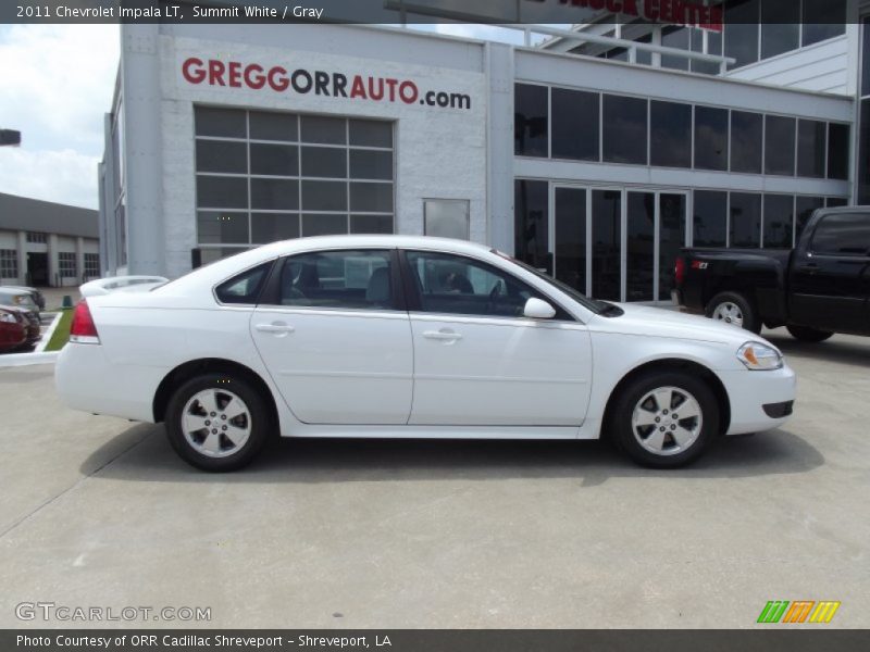 Summit White / Gray 2011 Chevrolet Impala LT