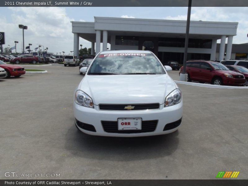 Summit White / Gray 2011 Chevrolet Impala LT
