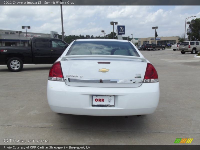 Summit White / Gray 2011 Chevrolet Impala LT