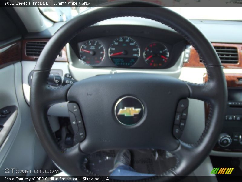 Summit White / Gray 2011 Chevrolet Impala LT