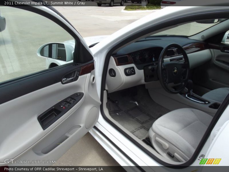 Summit White / Gray 2011 Chevrolet Impala LT