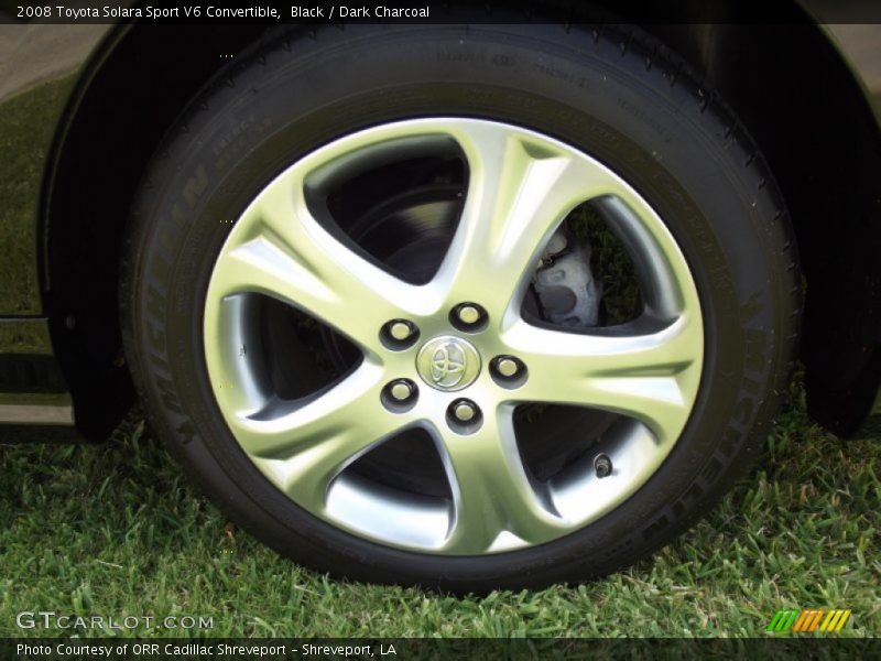 Black / Dark Charcoal 2008 Toyota Solara Sport V6 Convertible
