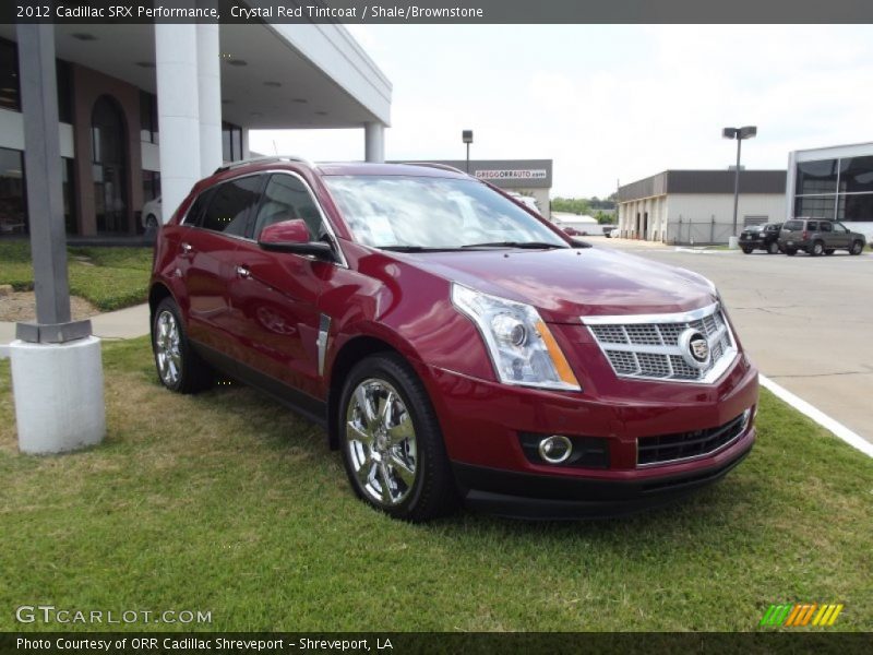 Crystal Red Tintcoat / Shale/Brownstone 2012 Cadillac SRX Performance