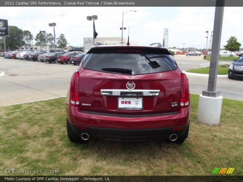 Crystal Red Tintcoat / Shale/Brownstone 2012 Cadillac SRX Performance