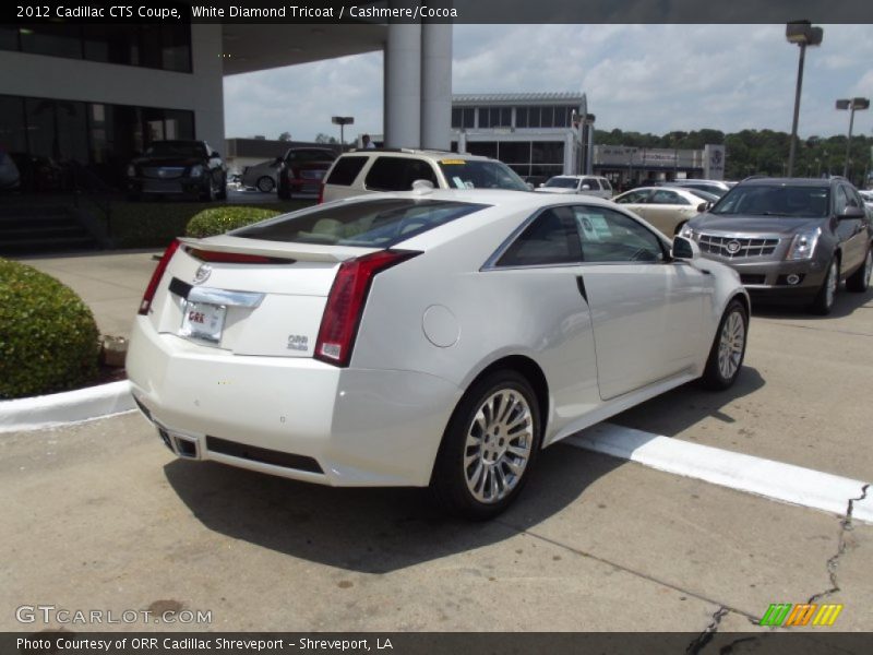 White Diamond Tricoat / Cashmere/Cocoa 2012 Cadillac CTS Coupe