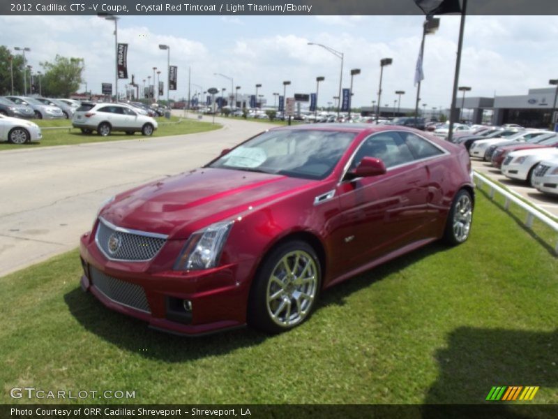 Crystal Red Tintcoat / Light Titanium/Ebony 2012 Cadillac CTS -V Coupe