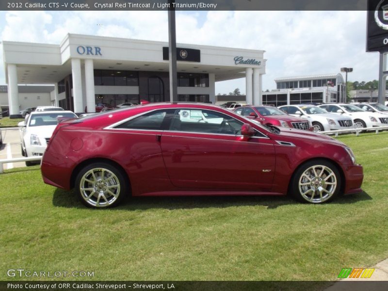 Crystal Red Tintcoat / Light Titanium/Ebony 2012 Cadillac CTS -V Coupe