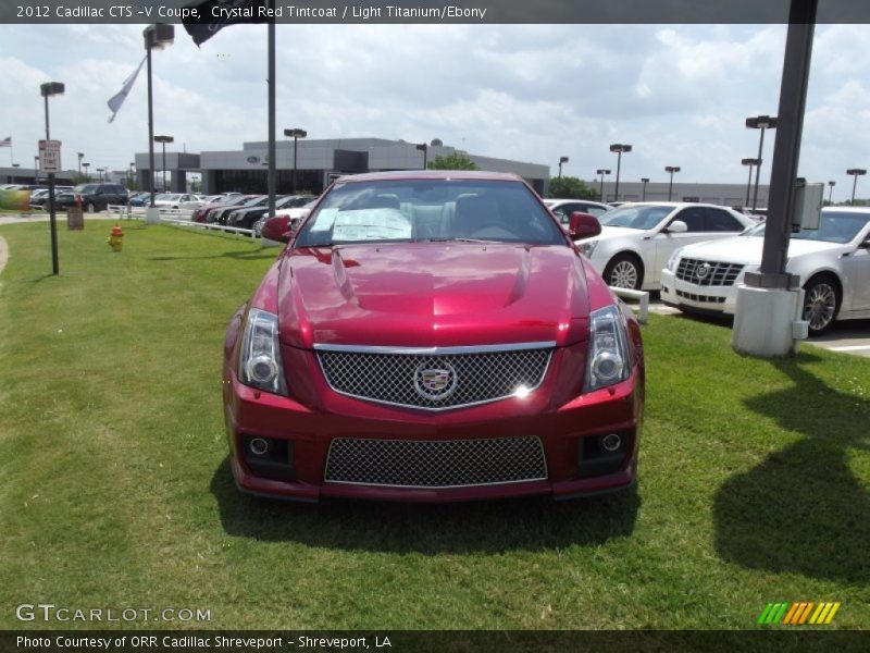 Crystal Red Tintcoat / Light Titanium/Ebony 2012 Cadillac CTS -V Coupe