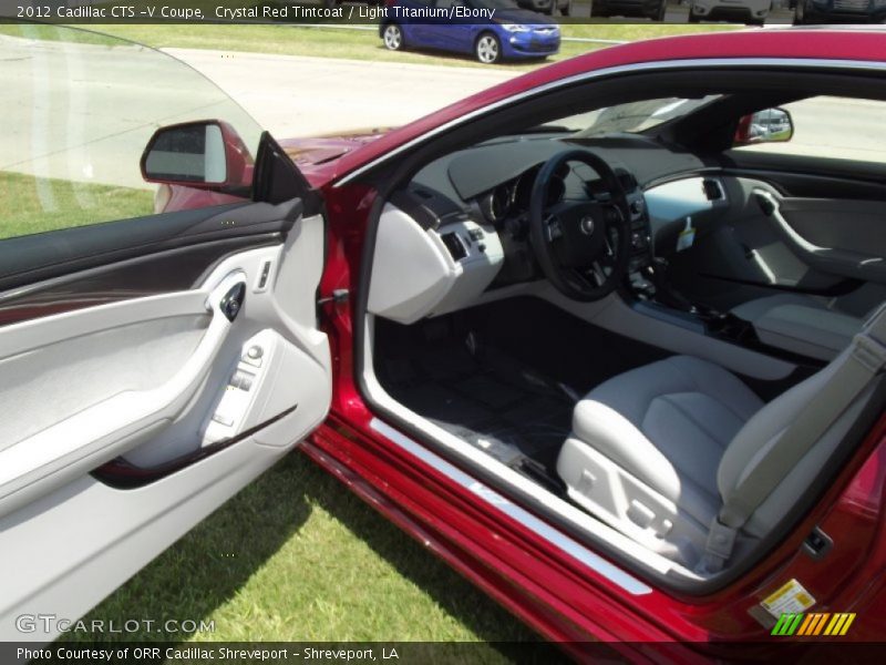 Crystal Red Tintcoat / Light Titanium/Ebony 2012 Cadillac CTS -V Coupe