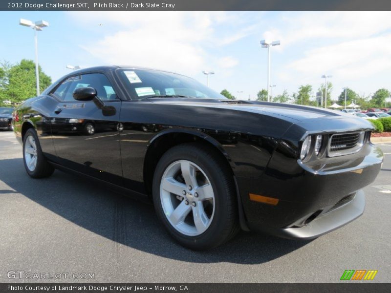 Pitch Black / Dark Slate Gray 2012 Dodge Challenger SXT