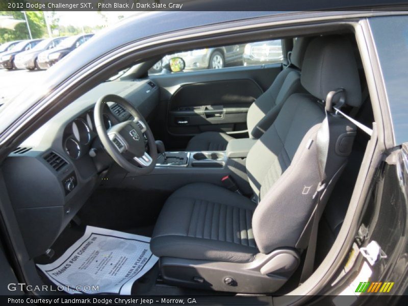 Pitch Black / Dark Slate Gray 2012 Dodge Challenger SXT