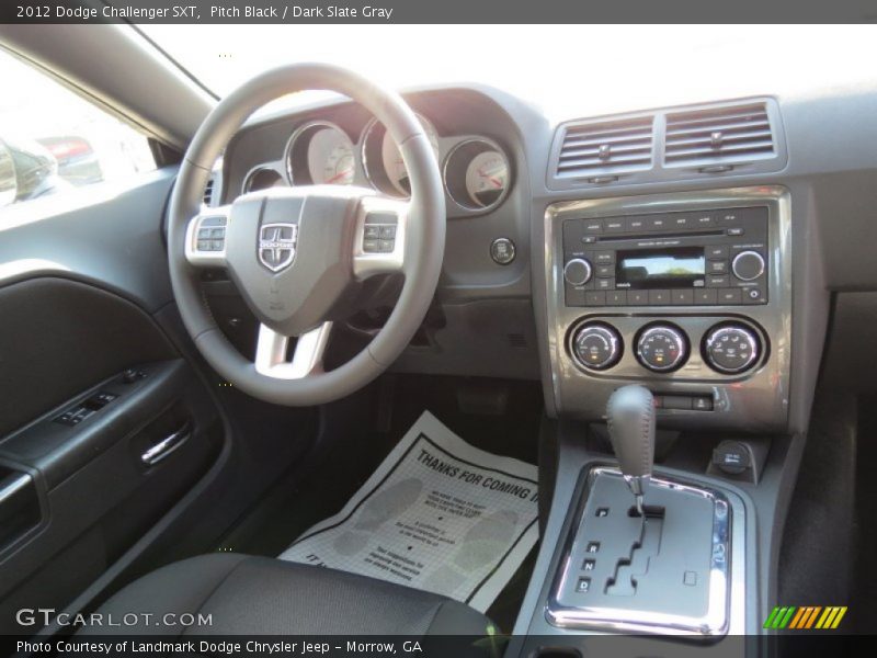 Pitch Black / Dark Slate Gray 2012 Dodge Challenger SXT