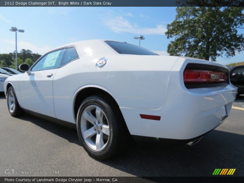 Bright White / Dark Slate Gray 2012 Dodge Challenger SXT