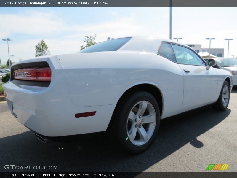 Bright White / Dark Slate Gray 2012 Dodge Challenger SXT