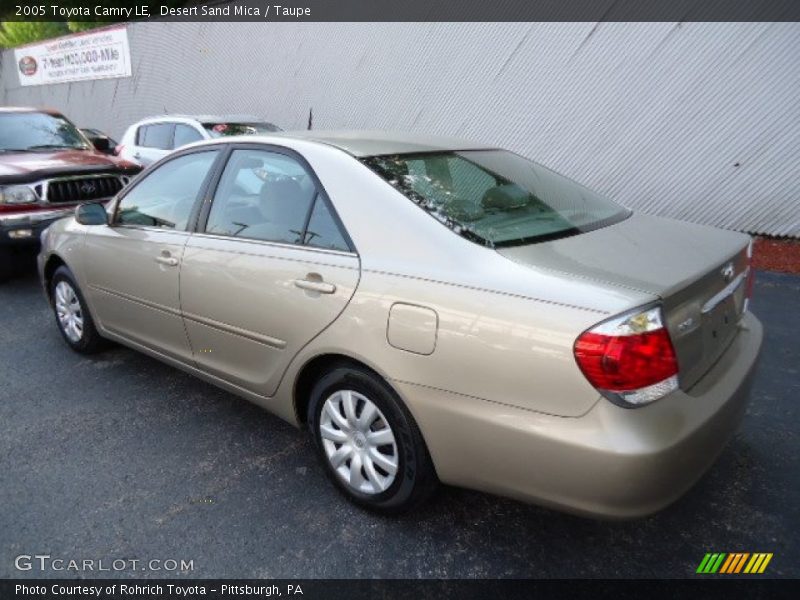 Desert Sand Mica / Taupe 2005 Toyota Camry LE