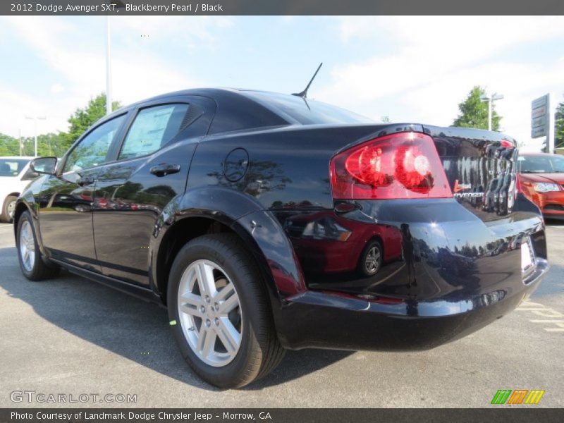 Blackberry Pearl / Black 2012 Dodge Avenger SXT