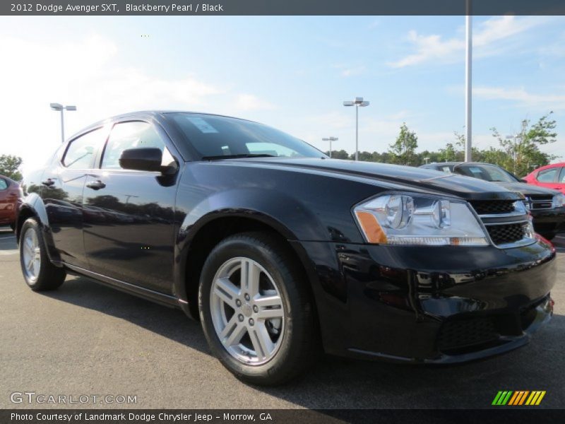 Blackberry Pearl / Black 2012 Dodge Avenger SXT