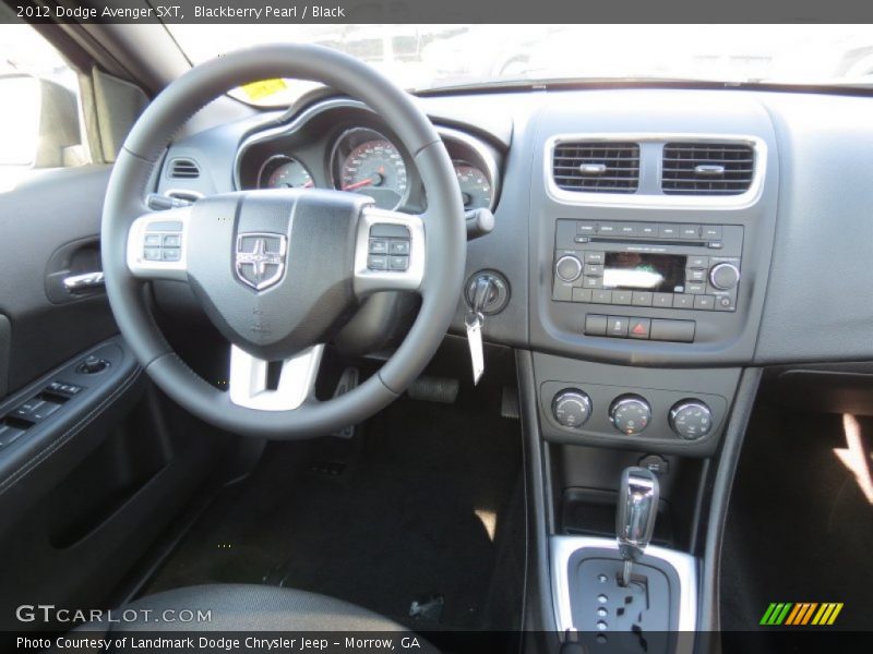 Blackberry Pearl / Black 2012 Dodge Avenger SXT