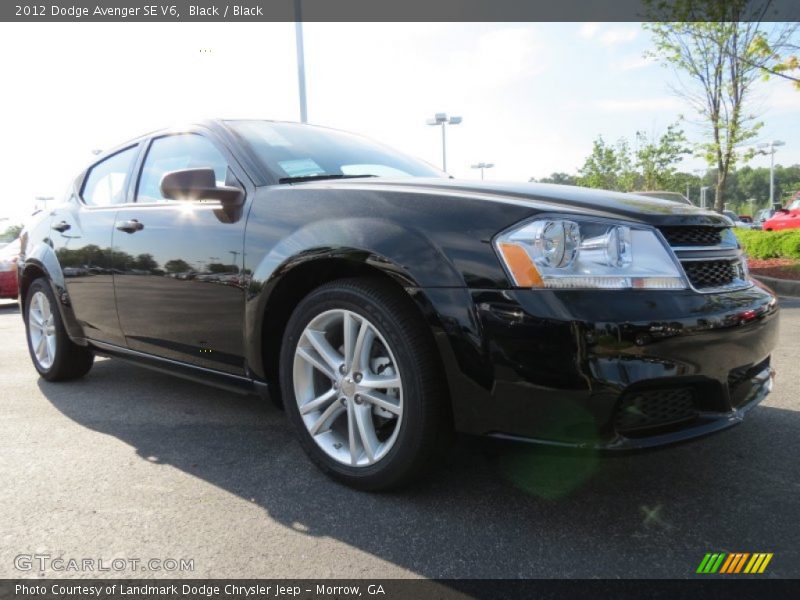 Black / Black 2012 Dodge Avenger SE V6